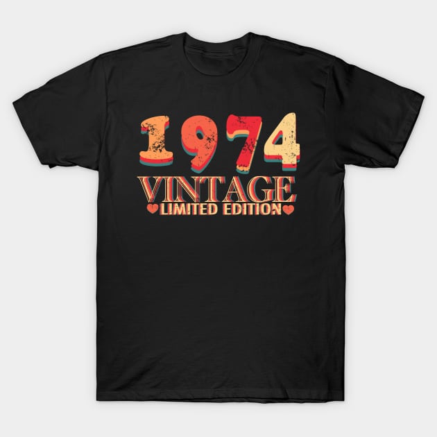 Vintage 1974 Limited Edition T-Shirt by Whisky1111